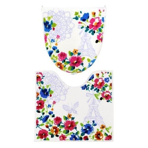 トイレマット フタカバー セット ジェンヌ×2