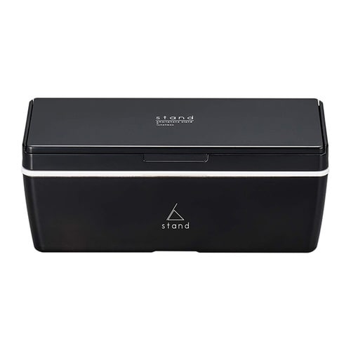 お弁当箱 1段 スマホスタンド ブラック