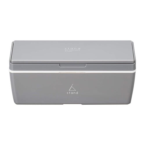 お弁当箱 1段 スマホスタンド グレー×2