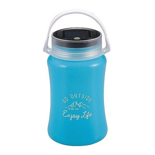 LEDランタンUSB充電防水ソーラーブルー×2