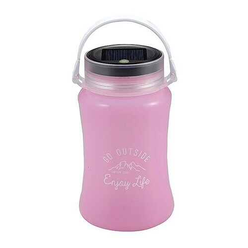 LEDランタンUSB充電防水ソーラーピンク×2