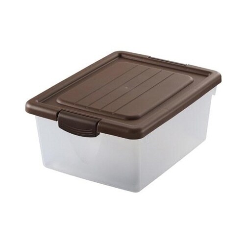 収納ボックス ハコス Sサイズ ふた付き ブラウン