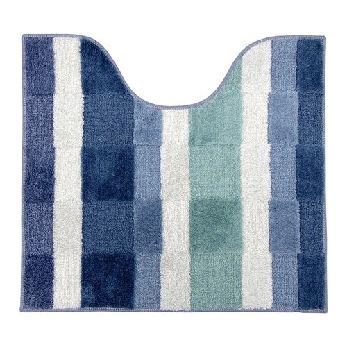 トイレマットモザイク約55×60cmブルー×2