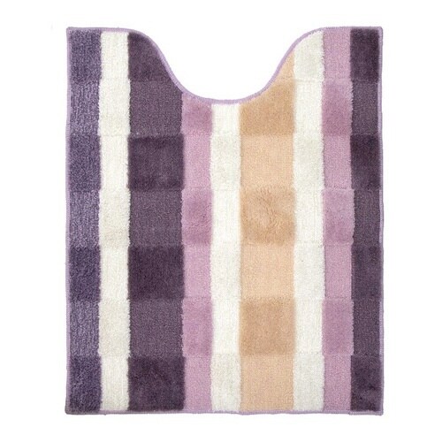 トイレマット胴長トイレマットモザイクピンク×2