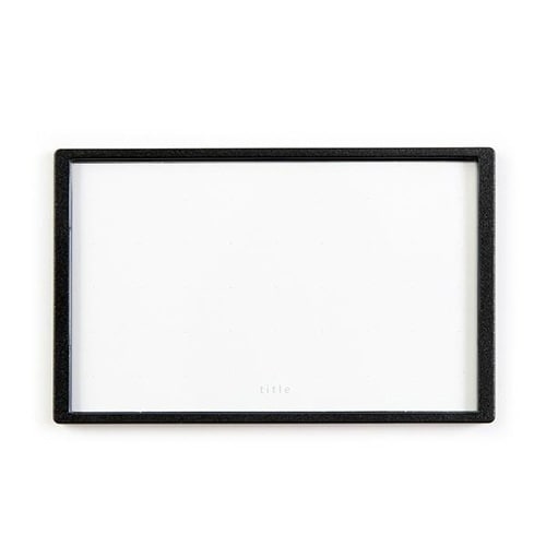 タイトルケース M 3個入り ラベリング ブラック