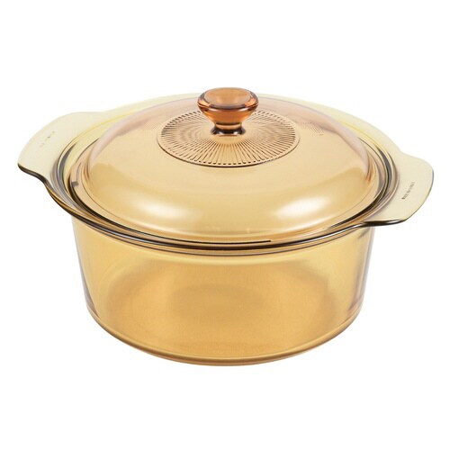 両手鍋 3.5L 深型 ガラス製 VISIONS