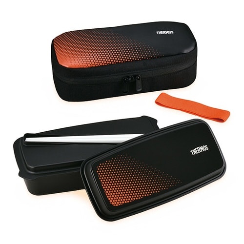 お弁当箱 1段 サーモス ブラックオレンジ