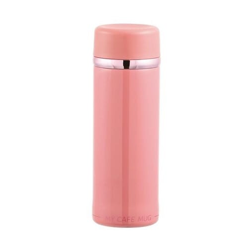 水筒 直飲み ステンレス コンパクト ピンク×2