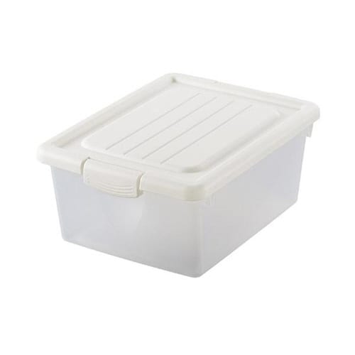 収納ボックス ハコス Sサイズ ふた付き ホワイト