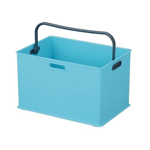 収納ボックス 持ち手付き 収納ケース ブルー