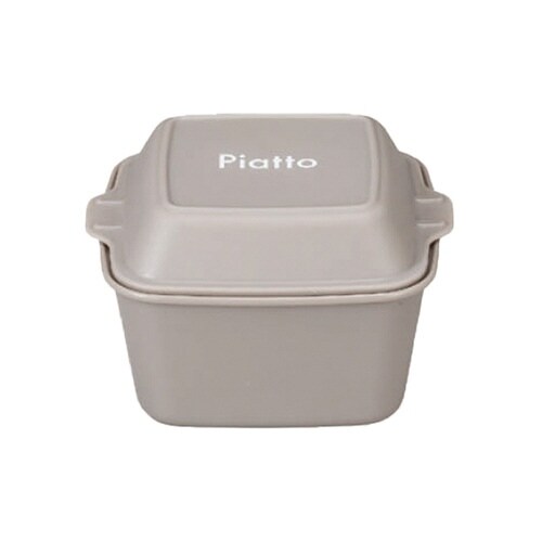 弁当箱 1段 300ml Piatto グレー