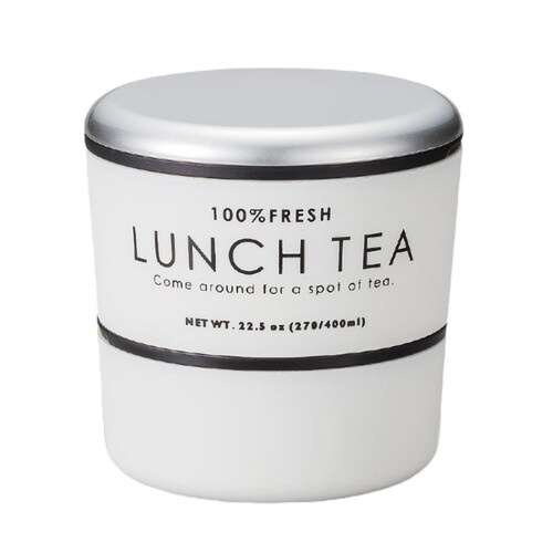 お弁当箱 2段 LUNCH TEA ホワイト