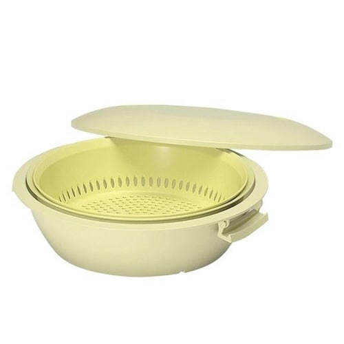 電子レンジ調理器 800ml イエロー×2