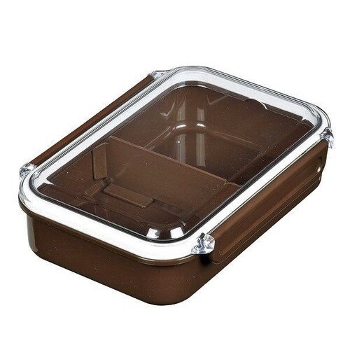 お弁当箱 1段 レノン ランチボックス ブラウン