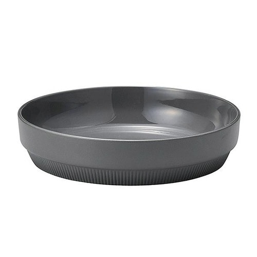 カレー&パスタ皿 22cm グレー