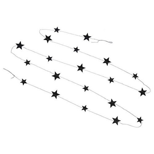 ガーランド 星 スター キラキラ 飾り ブラック
