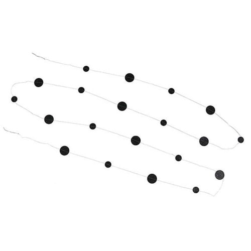 ガーランド 丸 ドット キラキラ 飾り ブラック