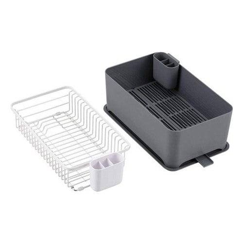 水切りカゴ 洗い桶 ライトグレー