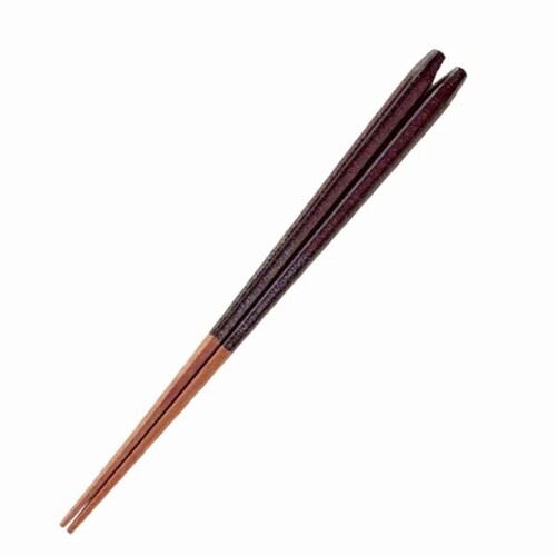 箸 21cm 23cm 五角 星あかり 赤茶