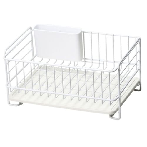 水切りかご ミニ 珪藻土プレート ホワイト×2