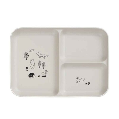 ランチプレート 子供用 15cm グレー