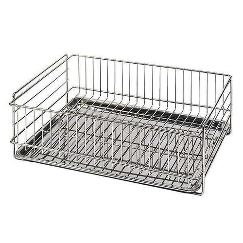 水切りラック どこでも置けるトレー付き×2