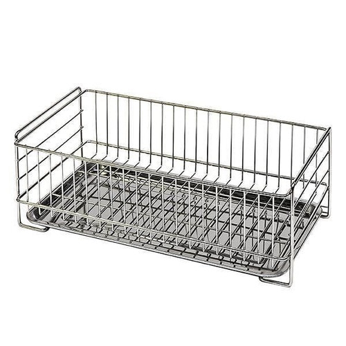 水切りラック スリム どこでも置けるトレー付き×2