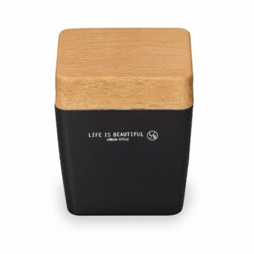 お弁当箱 2段 LIFE ナチュラル×ブラック×2