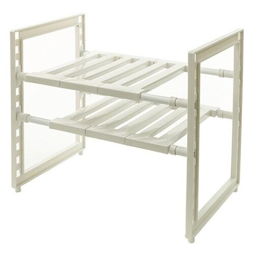 洗面所収納伸縮46から73cmアレンジフリー×2