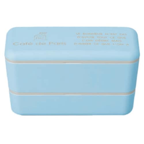 お弁当箱2段CafedeParisブルー×2