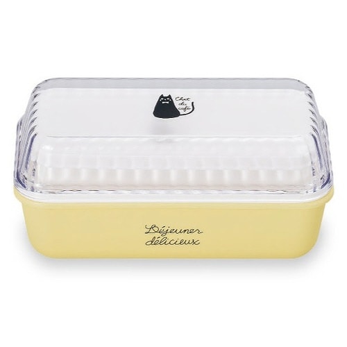 お弁当箱 2段 chat du クリアイエロー