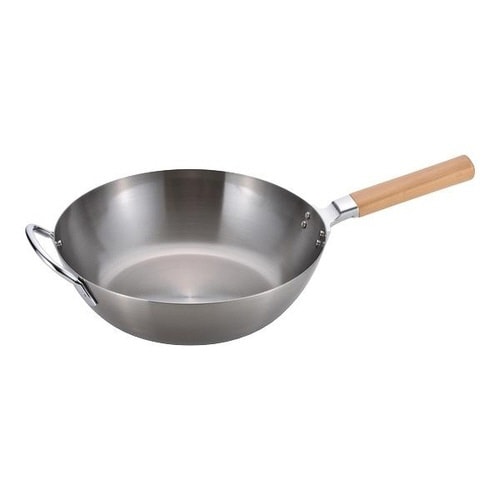 フライパン 28cm 深型 IH対応 木柄 千歳