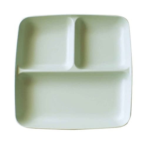 ランチプレート 23cm スクエア グリーン