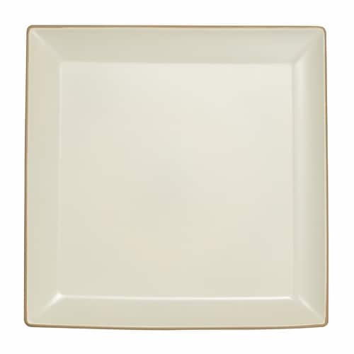 プレート 26cm エッジライン 角盛皿 ホワイト