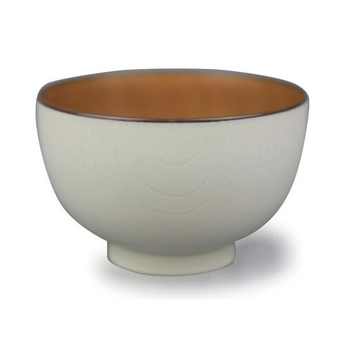 汁椀 430ml 抗菌 京型木目 食器 ホワイト