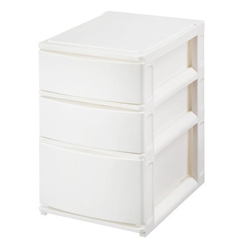 収納ケース 引き出し ホワイト×2
