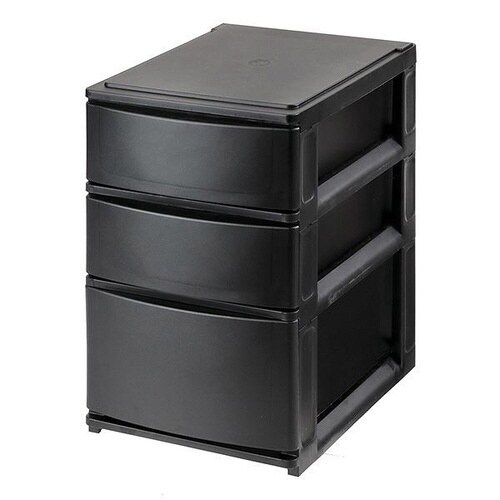 収納ケース 引き出し ブラック×2