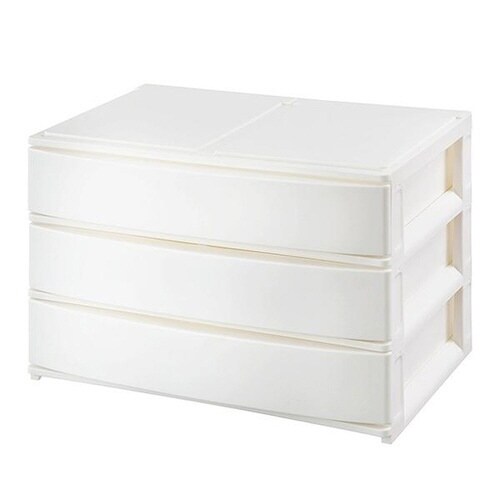 収納ケース 引き出し ホワイト×2