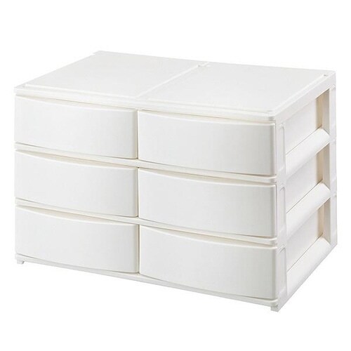 収納ケース 引き出し ホワイト×2