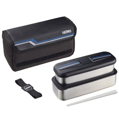 サーモス弁当箱1100ml2段ステンレス×2