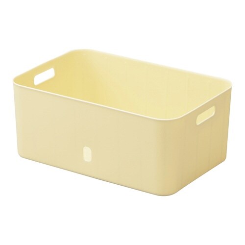収納ケース ナチュラ インボックス イエロー×2