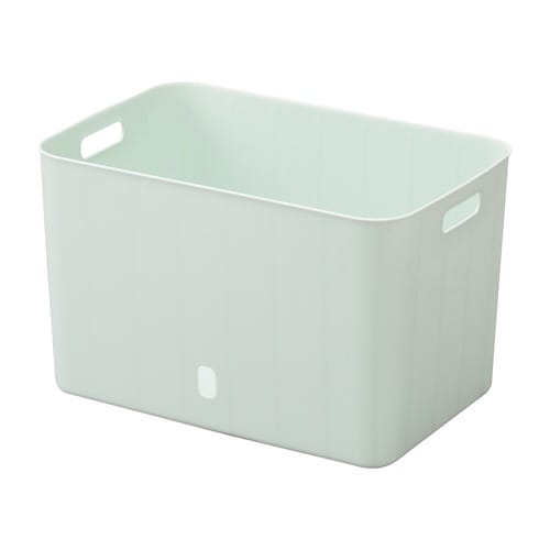 収納ケースナチュラインボックスソフトブルー×2