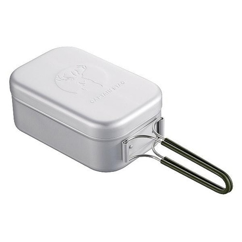 アウトドア アルミクッカー 1000ml 角型×2