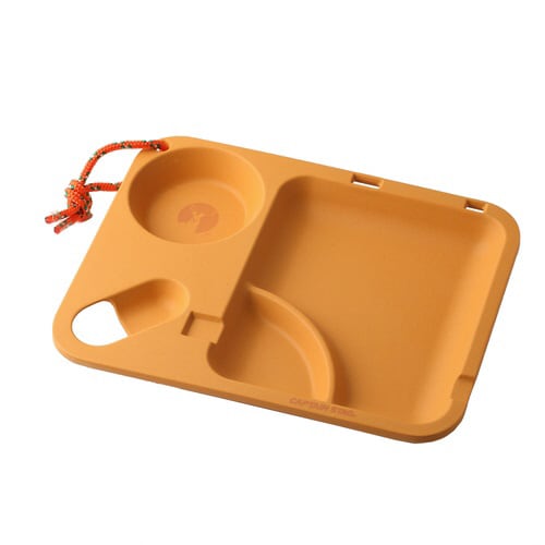 アウトドア 食器 お皿 26cm オレンジ×2