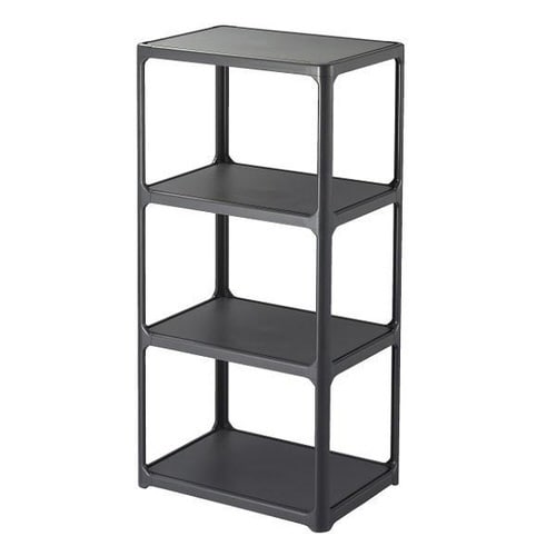 ラック 3段 収納棚 収納 ダークグレー