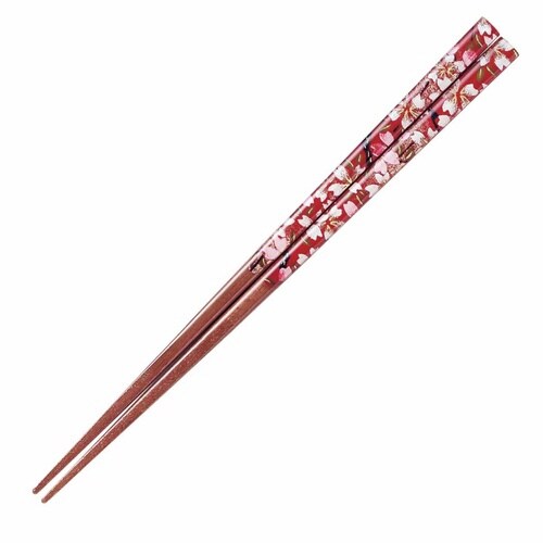 箸 21cm 23cm アクリア 野桜 赤