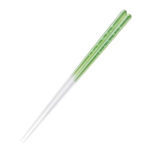 箸 23cm 花しおり 食洗機対応 グリーン