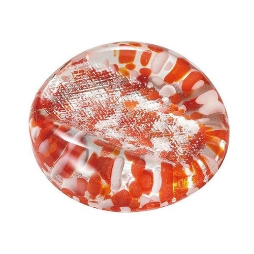 箸置き 浮遊花 ガラス 箸置 はしおき 赤