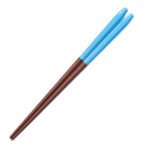 箸 子供用 18cm 五角 フラッペ 木製 ブルー
