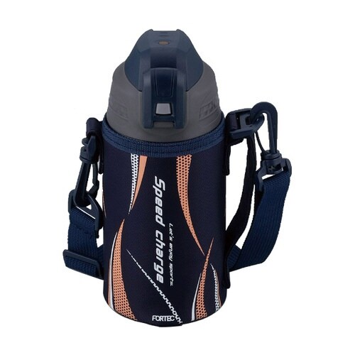 水筒 600ml ステンレス 直飲み ネイビー